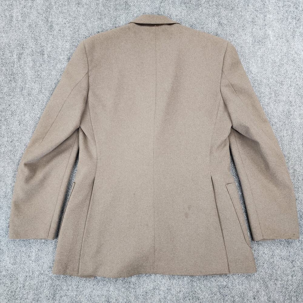 Vintage Levis Blazer Mens 42R Tan Trim Cut Sta-Prest Action Suit Sport Coat Prep - Picture 4 of 16